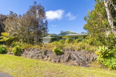 Very comfortable 3 bedroom 2 bath residence sits elevated above on Volcano Golf and Country Club in Hawaii - for sale on GolfHomes.com, golf home, golf lot