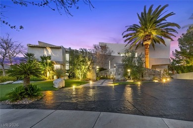 Architecturally striking & truly one-of-a-kind, this on TPC at Summerlin in Nevada - for sale on GolfHomes.com, golf home, golf lot