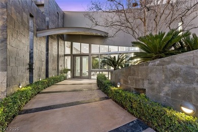 Architecturally striking & truly one-of-a-kind, this on TPC at Summerlin in Nevada - for sale on GolfHomes.com, golf home, golf lot