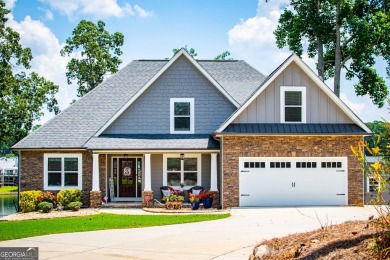 Stunning Lakefront Retreat with 225+ Feet of Shoreline  Welcome on Fairfield Plantation Golf and Country Club in Georgia - for sale on GolfHomes.com, golf home, golf lot