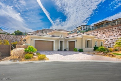 Discover this 3,904-sq-ft single-story home in a private on Southern Highlands Golf Club in Nevada - for sale on GolfHomes.com, golf home, golf lot