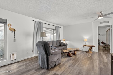 Enjoy sunset views from the courtyard patio-perfect for on Ahwatukee Country Club in Arizona - for sale on GolfHomes.com, golf home, golf lot