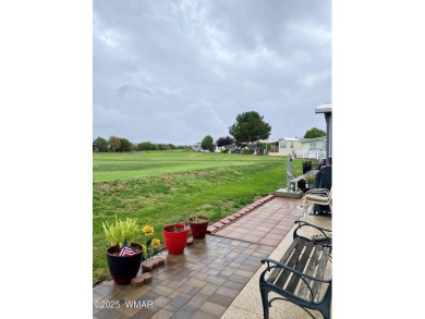 A newer, larger park model on the fairway? Yes! This 2019 park on Juniper Ridge R.V. Golf Resort in Arizona - for sale on GolfHomes.com, golf home, golf lot