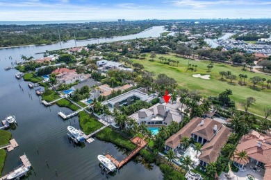 Welcome to this exquisite Mediterranean waterfront estate in the on The Club At Admirals Cove Golf Village in Florida - for sale on GolfHomes.com, golf home, golf lot