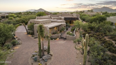 Stunning Desert Mountain estate tucked away on a private on Desert Mountain Golf Club - Renegade Course in Arizona - for sale on GolfHomes.com, golf home, golf lot
