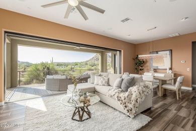 Picturesque Pinnacle Peak mountain, sunset and city light views on Troon Country Club in Arizona - for sale on GolfHomes.com, golf home, golf lot