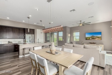 Picturesque Pinnacle Peak mountain, sunset and city light views on Troon Country Club in Arizona - for sale on GolfHomes.com, golf home, golf lot