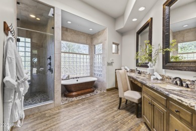 Stunning Desert Mountain estate tucked away on a private on Desert Mountain Golf Club - Renegade Course in Arizona - for sale on GolfHomes.com, golf home, golf lot