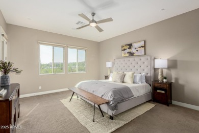 Picturesque Pinnacle Peak mountain, sunset and city light views on Troon Country Club in Arizona - for sale on GolfHomes.com, golf home, golf lot