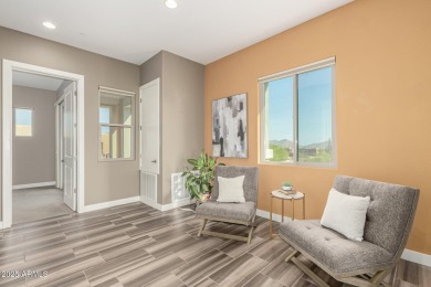 Picturesque Pinnacle Peak mountain, sunset and city light views on Troon Country Club in Arizona - for sale on GolfHomes.com, golf home, golf lot