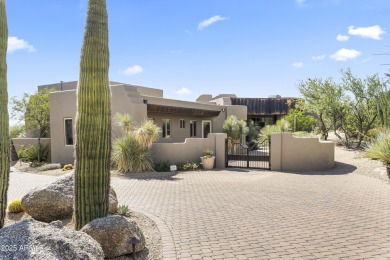 Stunning Desert Mountain estate tucked away on a private on Desert Mountain Golf Club - Renegade Course in Arizona - for sale on GolfHomes.com, golf home, golf lot