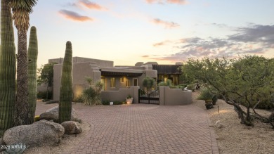 Stunning Desert Mountain estate tucked away on a private on Desert Mountain Golf Club - Renegade Course in Arizona - for sale on GolfHomes.com, golf home, golf lot