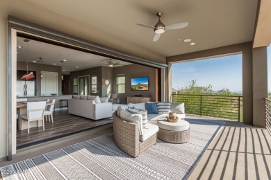 Picturesque Pinnacle Peak mountain, sunset and city light views on Troon Country Club in Arizona - for sale on GolfHomes.com, golf home, golf lot