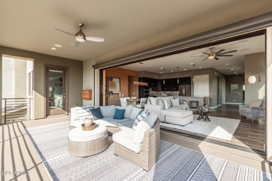 Picturesque Pinnacle Peak mountain, sunset and city light views on Troon Country Club in Arizona - for sale on GolfHomes.com, golf home, golf lot