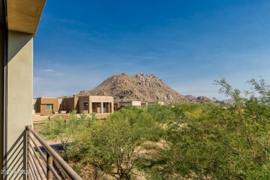 Picturesque Pinnacle Peak mountain, sunset and city light views on Troon Country Club in Arizona - for sale on GolfHomes.com, golf home, golf lot