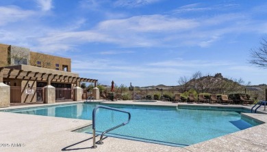 Picturesque Pinnacle Peak mountain, sunset and city light views on Troon Country Club in Arizona - for sale on GolfHomes.com, golf home, golf lot