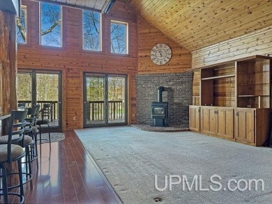 Custom-Built Rustic Retreat on Private Wooded Lot 3 Bed | 2 Bath on Irish Oaks Golf Course in Michigan - for sale on GolfHomes.com, golf home, golf lot