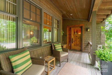 Perched at 4,600' along the ridgeline, this classic rustic home on Balsam Mountain Preserve in North Carolina - for sale on GolfHomes.com, golf home, golf lot