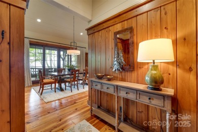 Perched at 4,600' along the ridgeline, this classic rustic home on Balsam Mountain Preserve in North Carolina - for sale on GolfHomes.com, golf home, golf lot
