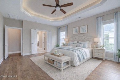 Built in 2020, this stunning 3,056 sq ft all-brick residence on Compass Pointe Golf Course in North Carolina - for sale on GolfHomes.com, golf home, golf lot