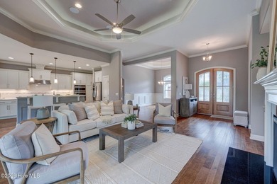 Built in 2020, this stunning 3,056 sq ft all-brick residence on Compass Pointe Golf Course in North Carolina - for sale on GolfHomes.com, golf home, golf lot