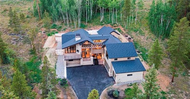Stunning brand new mountain modern home in the prestigious on Breckenridge Golf Club in Colorado - for sale on GolfHomes.com, golf home, golf lot