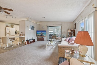 Welcome home to this well-loved, fully furnished 2-bedroom on Lake Henry Golf Club in Florida - for sale on GolfHomes.com, golf home, golf lot