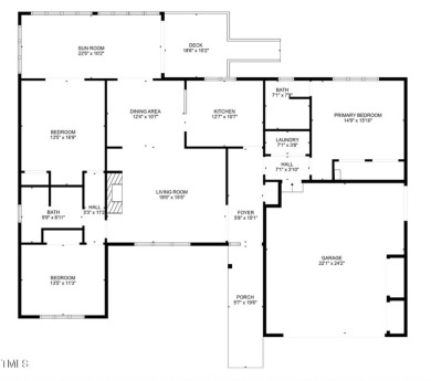 This beautifully updated ranch blends modern comfort with on Carolina Trace Country Club in North Carolina - for sale on GolfHomes.com, golf home, golf lot