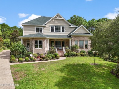 This Barker Canady craftsman-style custom built show home offers on Reserve Club At St James Plantation in North Carolina - for sale on GolfHomes.com, golf home, golf lot