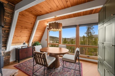 Distinctive A-Frame Mountain Retreat with Sweeping Views of on Breckenridge Golf Club in Colorado - for sale on GolfHomes.com, golf home, golf lot