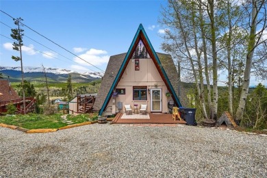 Distinctive A-Frame Mountain Retreat with Sweeping Views of on Breckenridge Golf Club in Colorado - for sale on GolfHomes.com, golf home, golf lot