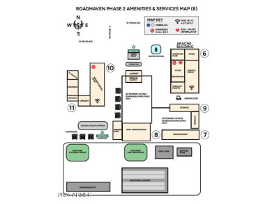 Beautifully maintained and fully furnished 1-bed, 1-bath home on Roadhaven Golf Course in Arizona - for sale on GolfHomes.com, golf home, golf lot