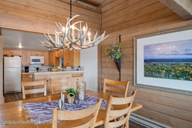 This beautifully updated two-bedroom, two-bath townhome with a on Jackson Hole Golf and Tennis Club in Wyoming - for sale on GolfHomes.com, golf home, golf lot
