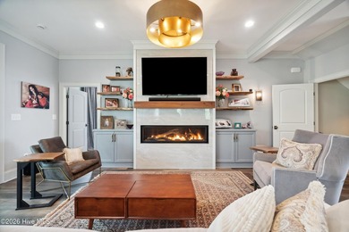 Set on a rare 1.98-acre peninsula at the convergence of the on Sound Golf Links at Albemarle Plantation in North Carolina - for sale on GolfHomes.com, golf home, golf lot