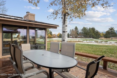 This beautifully updated two-bedroom, two-bath townhome with a on Jackson Hole Golf and Tennis Club in Wyoming - for sale on GolfHomes.com, golf home, golf lot