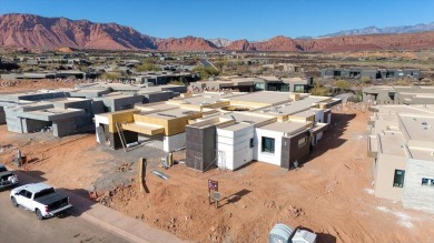 With sweeping views and detailed attention to architecture and on Entrada at Snow Canyon in Utah - for sale on GolfHomes.com, golf home, golf lot