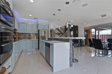 Stunning corner-lot home built in 2012, featuring modern design on Fontainebleau Golf Course in Florida - for sale on GolfHomes.com, golf home, golf lot