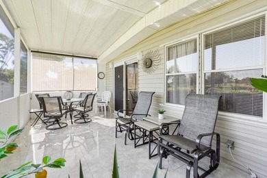 Welcome home to your stunning 2 bedroom, 2 bathroom mobile home on  in Florida - for sale on GolfHomes.com, golf home, golf lot