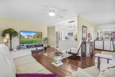 Welcome home to your stunning 2 bedroom, 2 bathroom mobile home on  in Florida - for sale on GolfHomes.com, golf home, golf lot