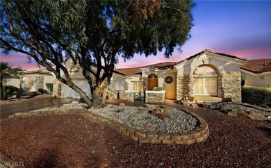 VALLEY AND STRIP VIEWS ~ Sought after 2,334 Sq. Ft. WINDSOR on Highland Falls Golf Club in Nevada - for sale on GolfHomes.com, golf home, golf lot