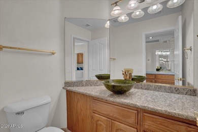 Highly sought-after floor plan is situated on a quiet on Oakwood Golf Club  in Arizona - for sale on GolfHomes.com, golf home, golf lot