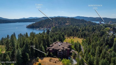 Overlooking the Sanders Beach neighborhood and Coeur d'Alene on Coeur D Alene Resort Golf Course in Idaho - for sale on GolfHomes.com, golf home, golf lot
