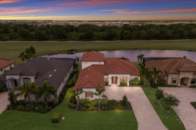 Welcome to 5569 Mulligan Way, an extraordinary two-story on Lakewood National Golf Club in Florida - for sale on GolfHomes.com, golf home, golf lot