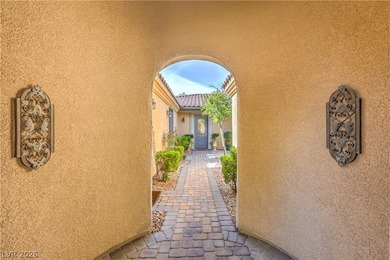 Spectacular single-story villa located on a cul-de-sac in the on Southern Highlands Golf Club in Nevada - for sale on GolfHomes.com, golf home, golf lot