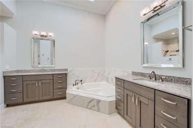 Experience breathtaking sunsets with sweeping water and golf on Estero Country Club in Florida - for sale on GolfHomes.com, golf home, golf lot