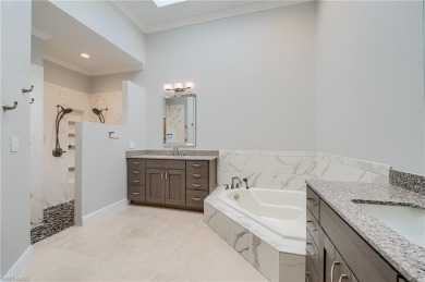 Experience breathtaking sunsets with sweeping water and golf on Estero Country Club in Florida - for sale on GolfHomes.com, golf home, golf lot
