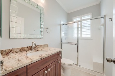 Experience breathtaking sunsets with sweeping water and golf on Estero Country Club in Florida - for sale on GolfHomes.com, golf home, golf lot