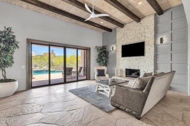 Enjoy breathtaking panoramic views of iconic landmarks including on Troon North Golf Club  in Arizona - for sale on GolfHomes.com, golf home, golf lot