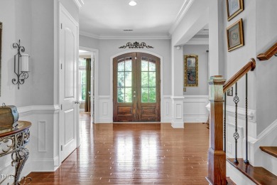 Welcome to an exceptional custom home nestled on nearly an acre on Chapel Ridge Golf Club in North Carolina - for sale on GolfHomes.com, golf home, golf lot