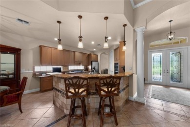 Step inside to this Rarely available Toll Brothers St. Lawrence on Estero Country Club in Florida - for sale on GolfHomes.com, golf home, golf lot